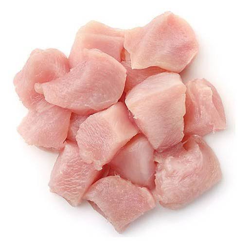 Fresh Chicken Leg Boneless Cubes for sale in Karachi - Akhtar Sabir Fresh